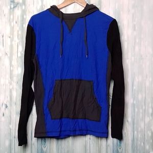 Modern Culture blue black & gray light hoodie medium